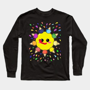 drops all over sunny ice cream Long Sleeve T-Shirt